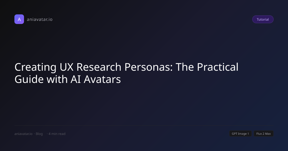 Creating UX Research Personas: The Practical Guide with AI Avatars ...